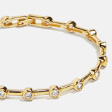Eve 18K Gold Tennis Bracelet - Gold/Pavé