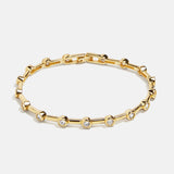 Eve 18K Gold Tennis Bracelet - Gold/Pavé