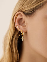 BaubleBar 18K Gold Cross Earrings - Cross - 
    Ends Tomorrow: Enjoy 20% off
  
