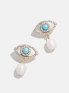 Frida Evil Eye Necklace - Pearl/Turquoise