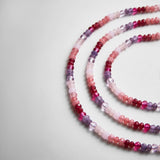 Lena Semi-Precious Layered Necklace - Pink