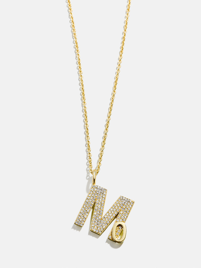 BaubleBar Custom Double Initial Pavé Necklace - Gold/Pavé - 
    Enjoy 20% off - This Week Only
  
