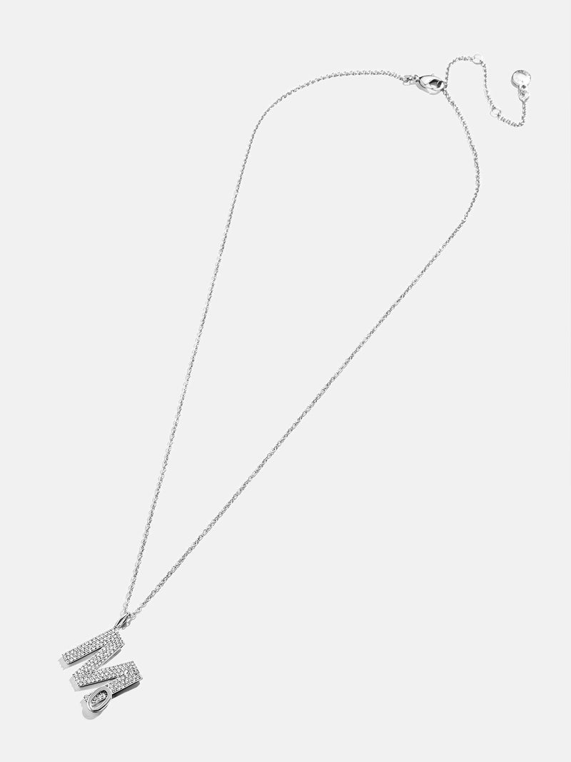 BaubleBar Custom Double Initial Pavé Necklace - Pavé/Silver - 
    Enjoy 20% off - This Week Only
  
