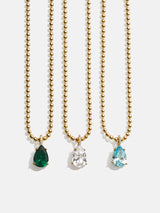 BaubleBar  - 
    Birthstone pendant necklace
  
