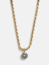 BaubleBar 18K Gold Florence Birthstone Necklace - Aquamarine - 
    Enjoy 20% off - This Week Only
  
