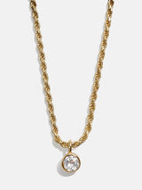 BaubleBar 18K Gold Florence Birthstone Necklace - Crystal - 
    Enjoy 20% off - This Week Only
  
