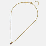Florence 18K Gold Plated Sterling Silver Birthstone Necklace - Amethyst