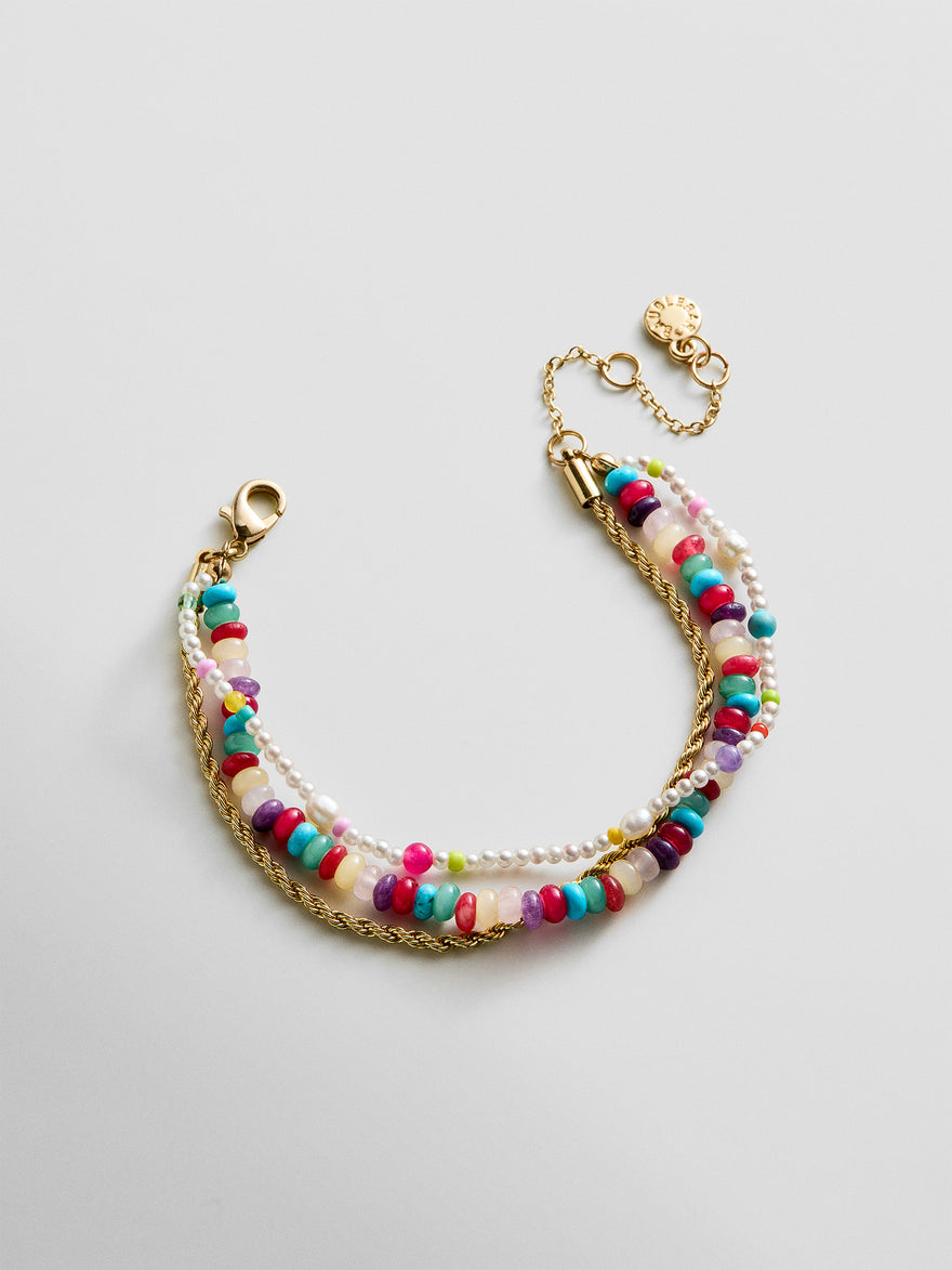 Rowan Semi-Precious Layered Bracelet - Mallorca