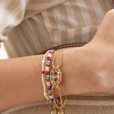 Evil Eye Reversible Bracelet - Gold/Multi