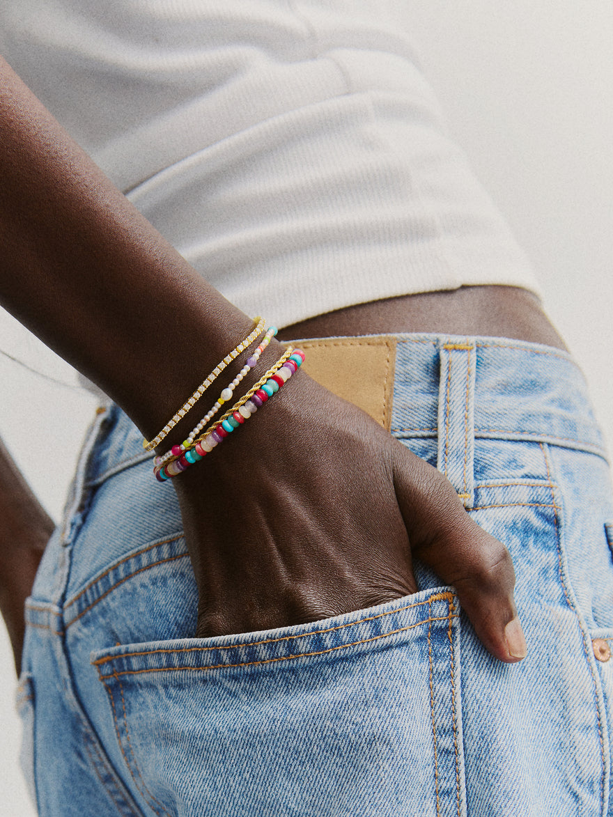 Rowan Semi-Precious Layered Bracelet - Mallorca