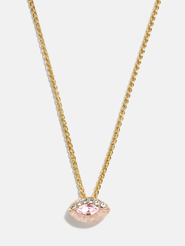 Clove Semi-Precious Birthstone Necklace - Rose
