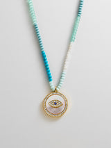 BaubleBar Evil Eye Semi-Precious Necklace - Gold/Blue - 
    Evil eye semi-precious necklace
  
