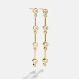 18K Gold Celine Earrings - Gold/Pavé