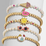 Vacation Mode Kids’ Bracelet Set - Sun