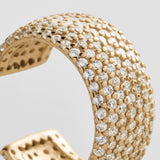 Lola 18K Gold Ear Cuff - Gold/Pavé