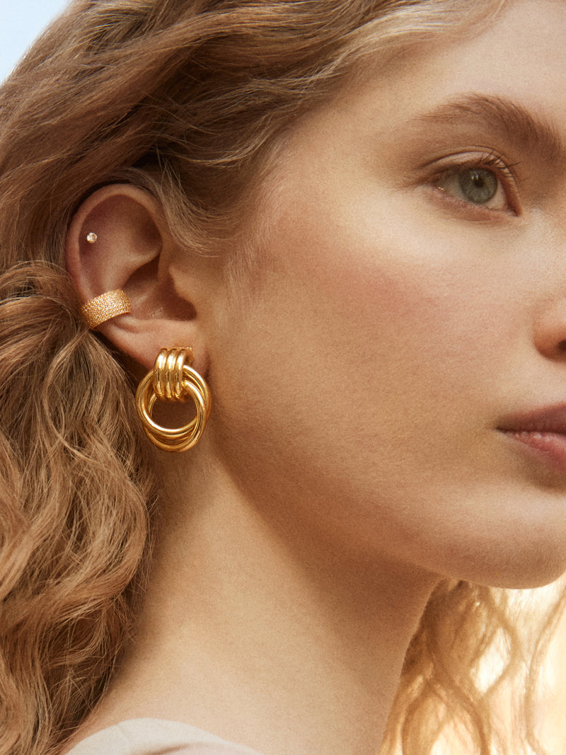 BaubleBar Lola 18K Gold Ear Cuff - Gold/Pavé - 
    20% Off 18K Gold: This weekend only
  
