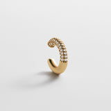 Demi 18K Gold Ear Cuff - Gold/Pavé