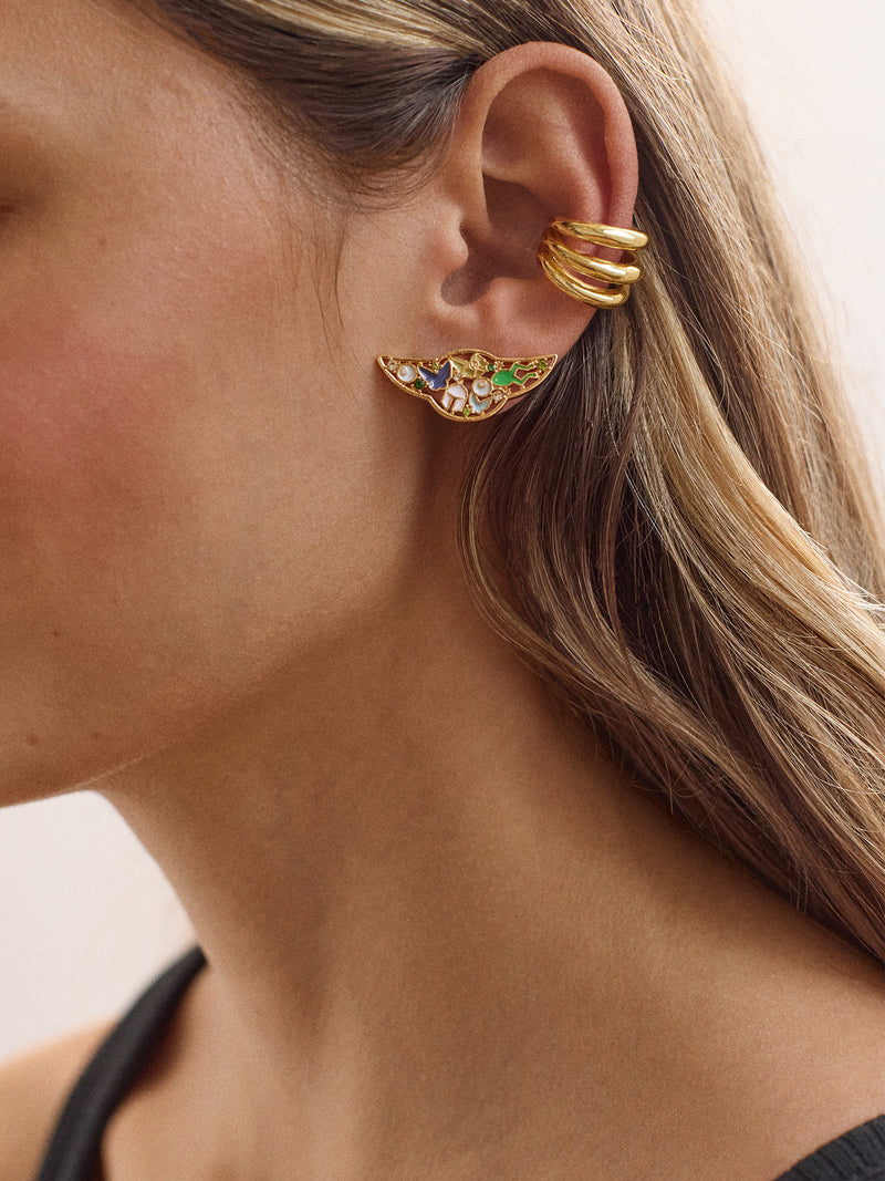 BaubleBar STAR WARS™ GROGU™ Cluster Earrings - Gold/Green - 
    STAR WARS™ GROGU™ Cluster Earrings
  
