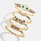 STAR WARS™ GROGU™ Ring Set - Gold/Green
