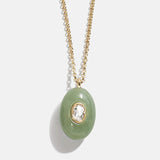 Aura Semi-Precious Pendant Necklace - Jade