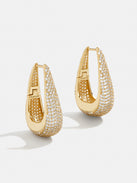 18K Gold Gracie Earrings - Gold/Pavé