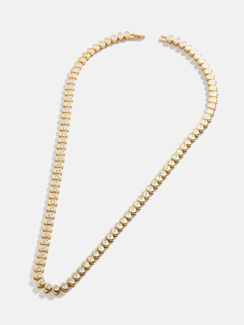 BaubleBar 18K Gold Vermeil Geraldine Tennis Necklace - Gold/Pavé - 
    18K Gold Vermeil, Cubic Zirconia
  
