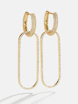 BaubleBar 18K Gold Clara Earrings - Gold/Pavé - 
    Enjoy 20% off - This Week Only
  
