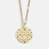 Zodiac Pendant Necklace - Taurus