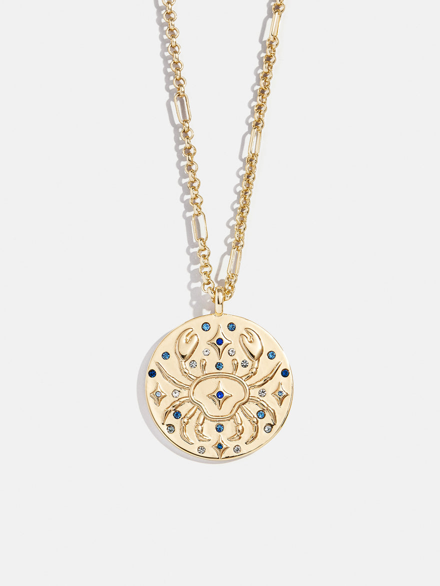 Zodiac Pendant Necklace - Cancer