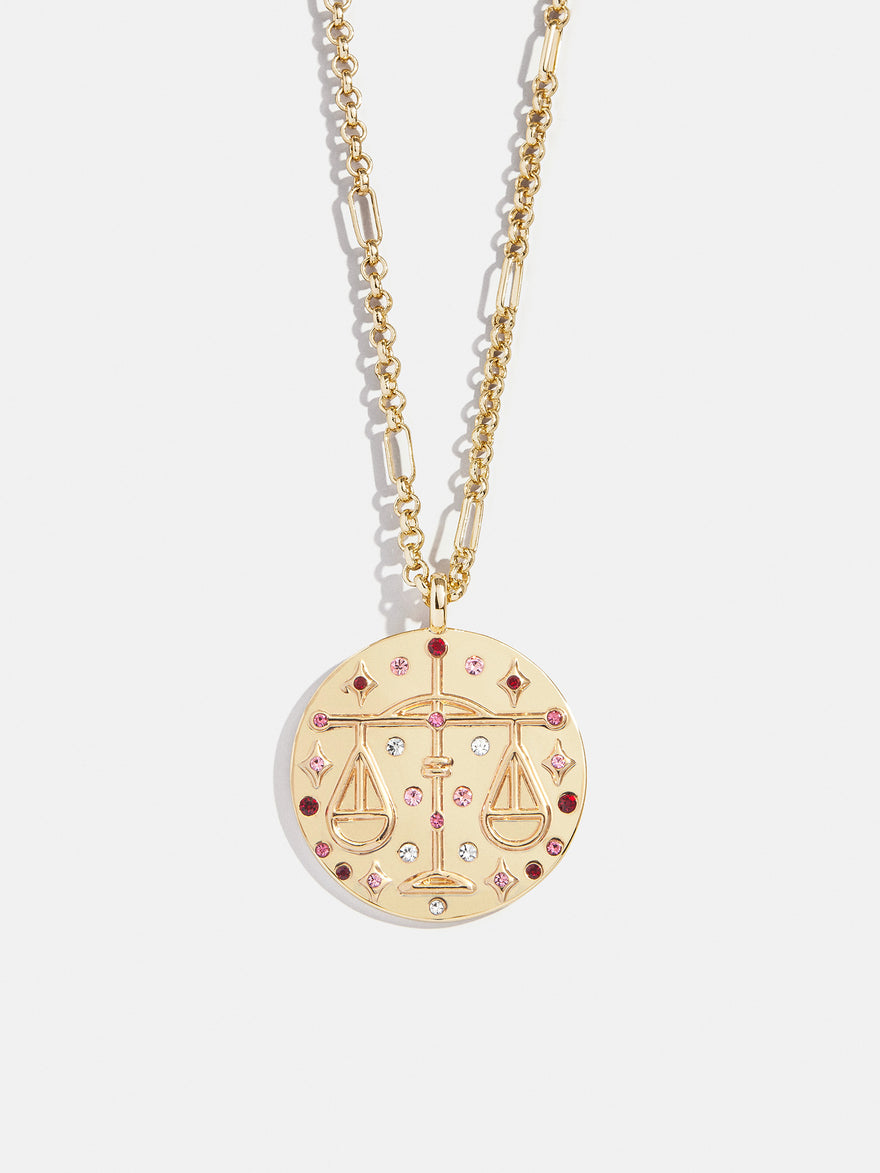 Zodiac Pendant Necklace - Libra
