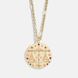 Zodiac Pendant Necklace - Libra
