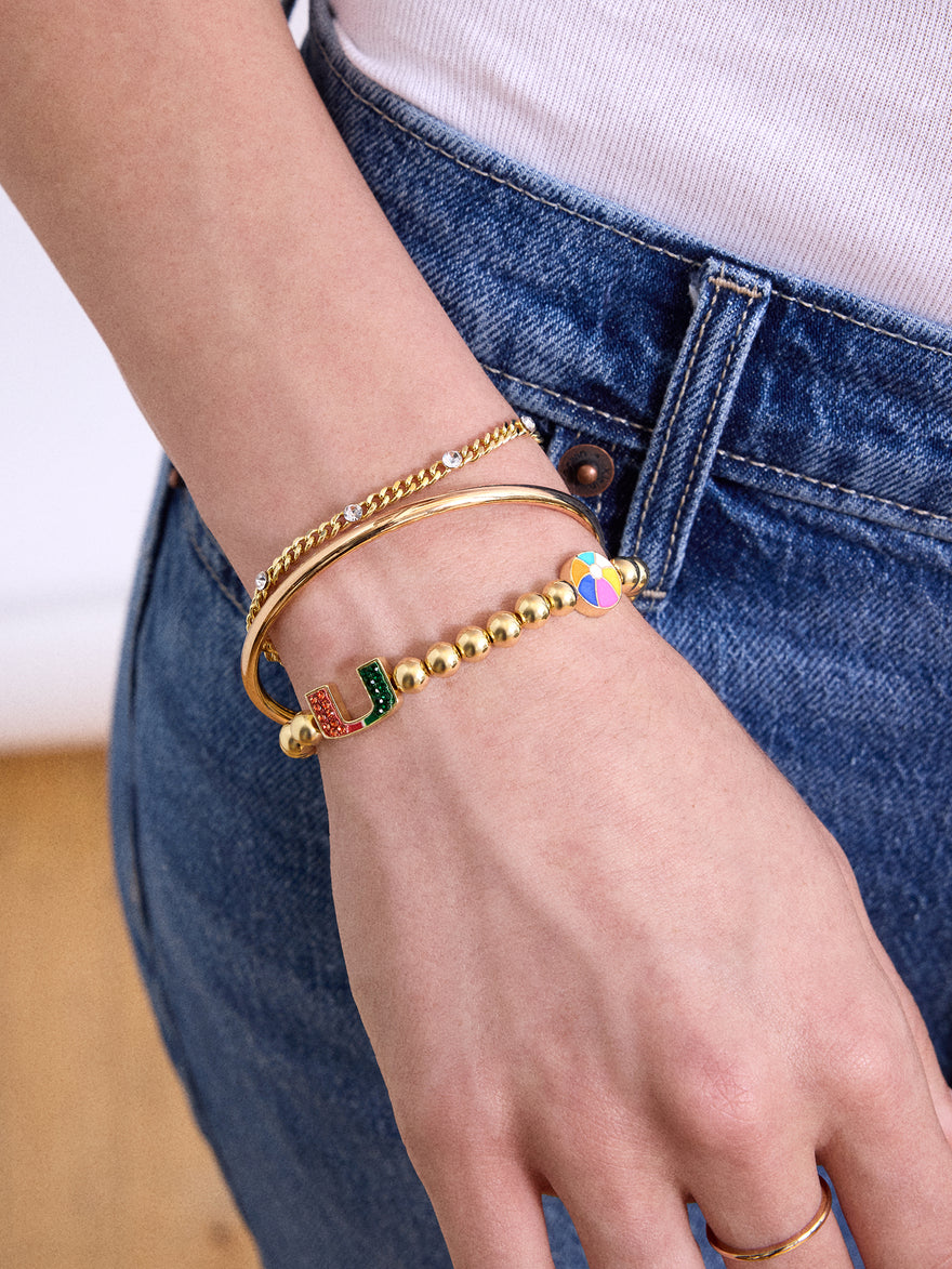 University of Miami Breezy Palm Pisa Bracelet - University of Miami