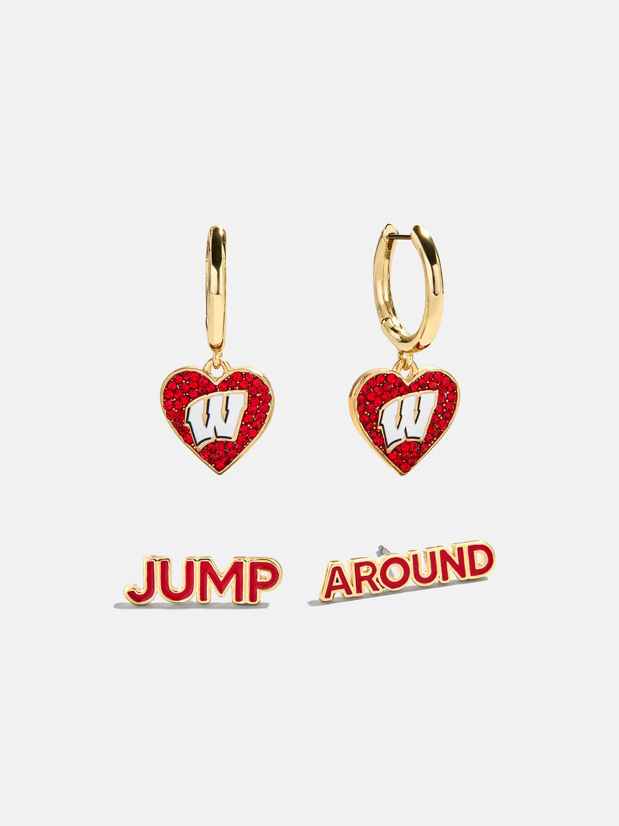 University of Wisconsin Earring Set - University of Wisconsin