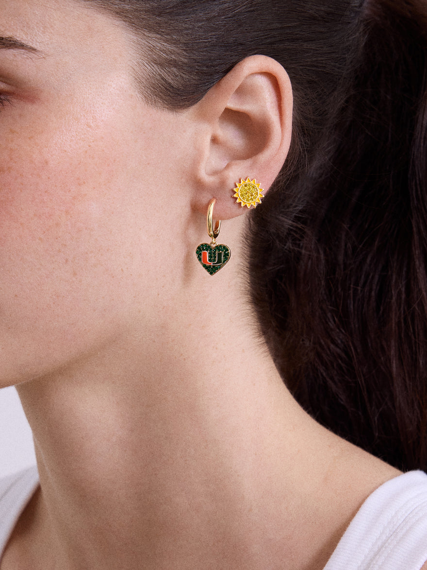 University of Miami Earring Set - University of Miami