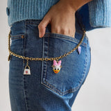 Disney Daisy Duck Motif Bag Charm - Daisy Duck
