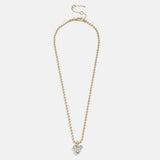 Disney Mickey Mouse Pisa Necklace - Gold/Pavé