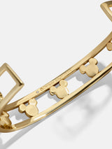 BaubleBar Disney Mickey Mouse Cuff Bracelet - Gold/Pavé - 
    Gold cuff bracelet 
  
