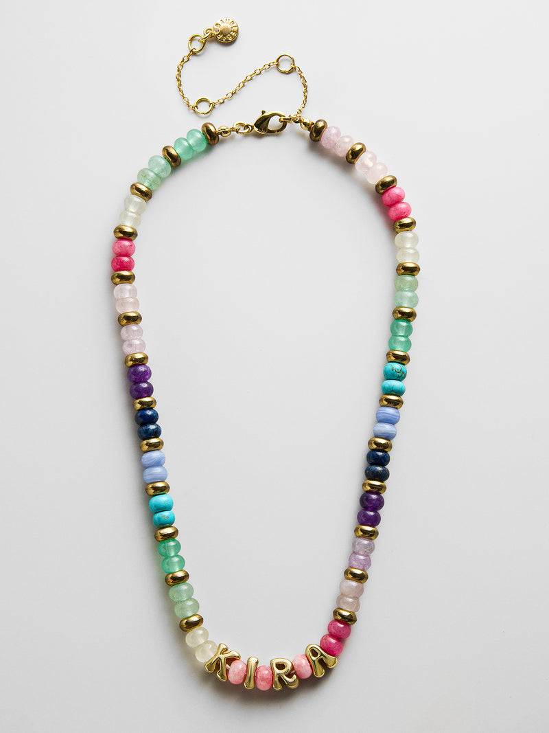 Semi-Precious Custom Bubble Necklace - Semi-Precious Bubble