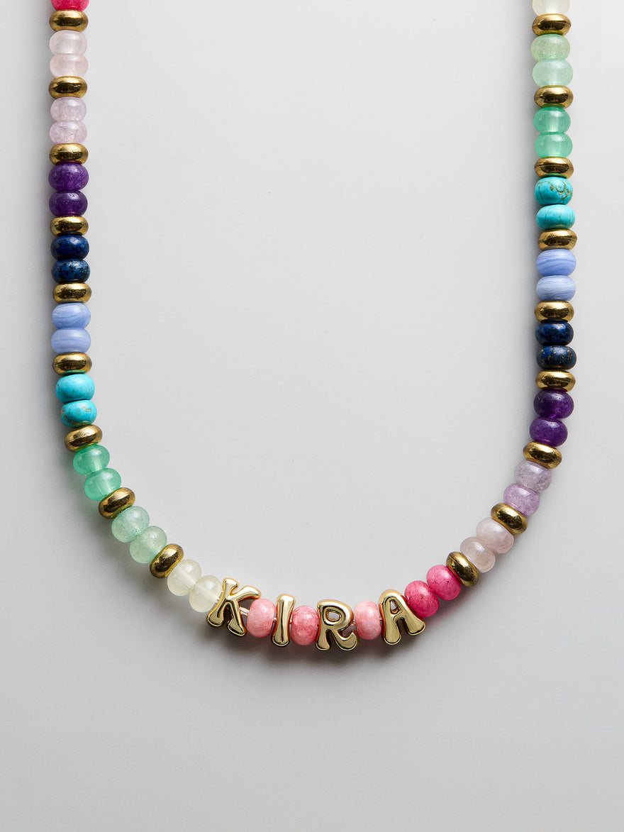 Semi-Precious Custom Bubble Necklace - Semi-Precious Bubble