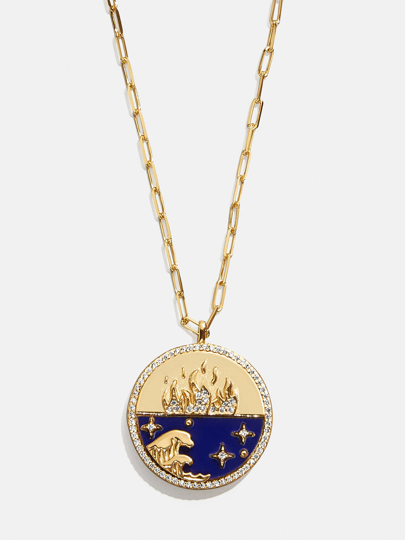 BaubleBar 18K Gold Fire Reversible Pendant Necklace - Navy - 
    Enjoy 20% off - This Week Only
  
