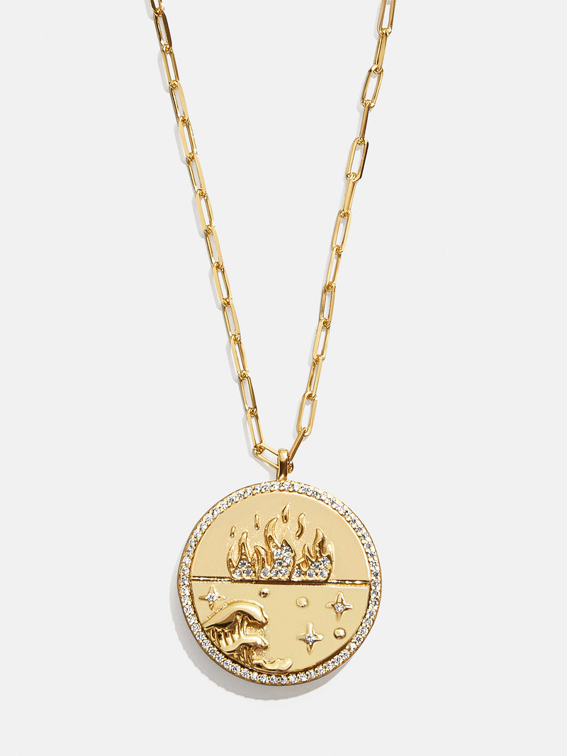 BaubleBar 18K Gold Fire Reversible Pendant Necklace - Navy - 
    Enjoy 20% off - This Week Only
  
