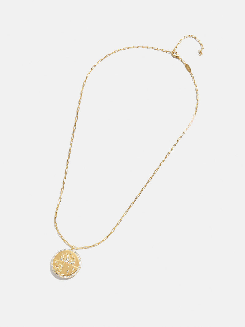 BaubleBar 18K Gold Fire Reversible Pendant Necklace - Navy - 
    Enjoy 20% off - This Week Only
  
