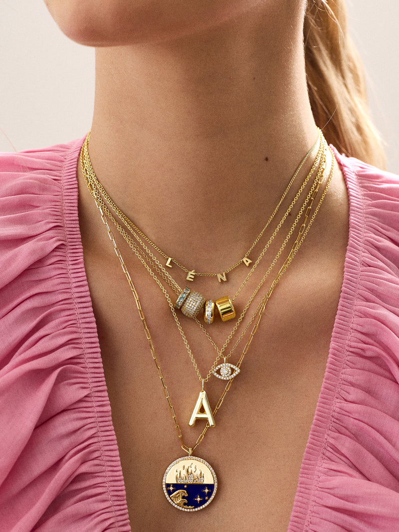 BaubleBar 18K Gold Fire Reversible Pendant Necklace - Navy - 
    Enjoy 20% off - This Week Only
  
