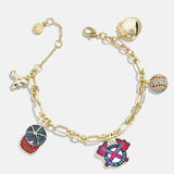 MLB Charm Bracelet - Atlanta Braves