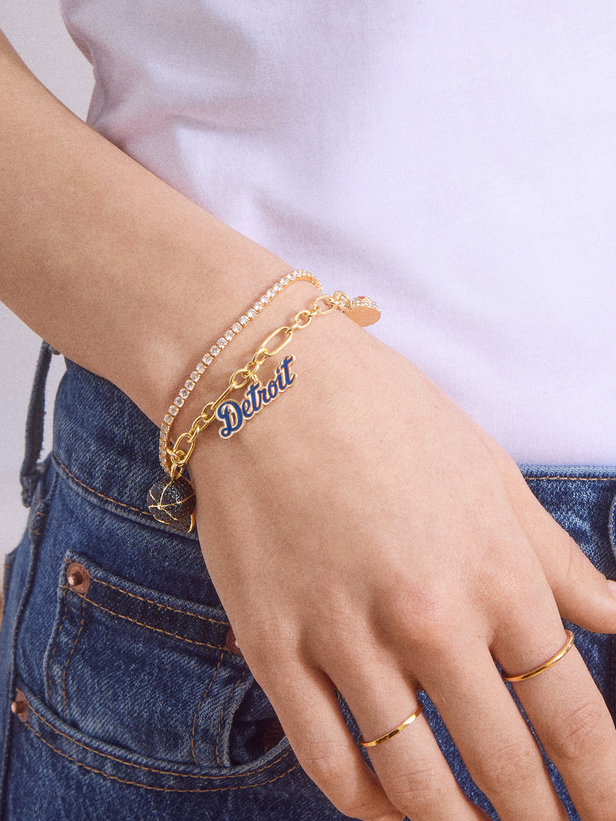 MLB Charm Bracelet - Detroit Tigers