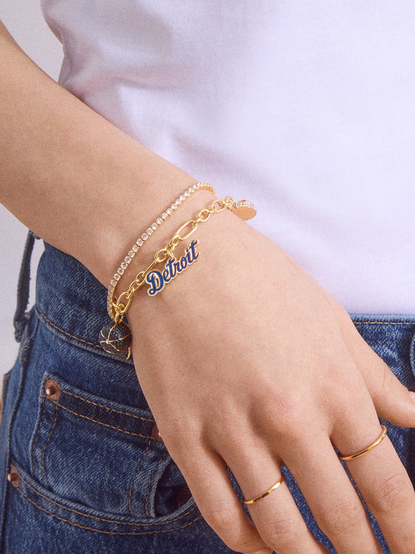 MLB Charm Bracelet - Detroit Tigers