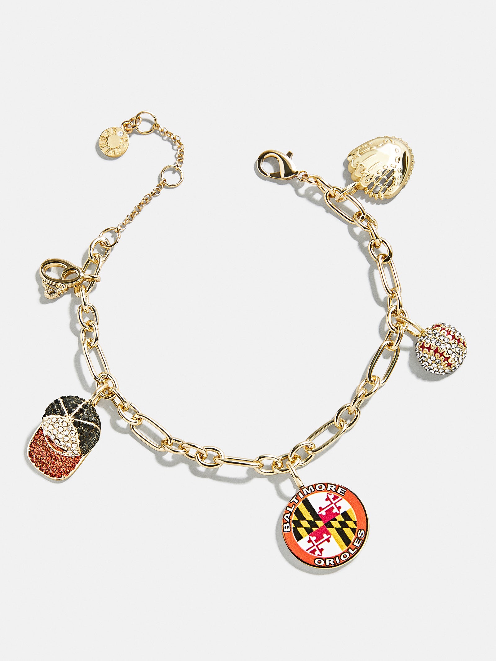 MLB Charm Bracelet - Baltimore Orioles