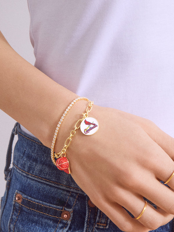MLB Charm Bracelet - St. Louis Cardinals