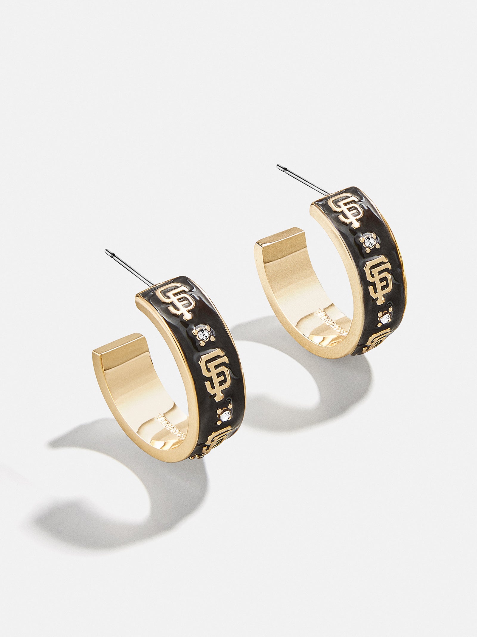 WEAR By Erin Andrews X BaubleBar San Francisco Giants Enamel Hoop Earrings - San Francisco Giants