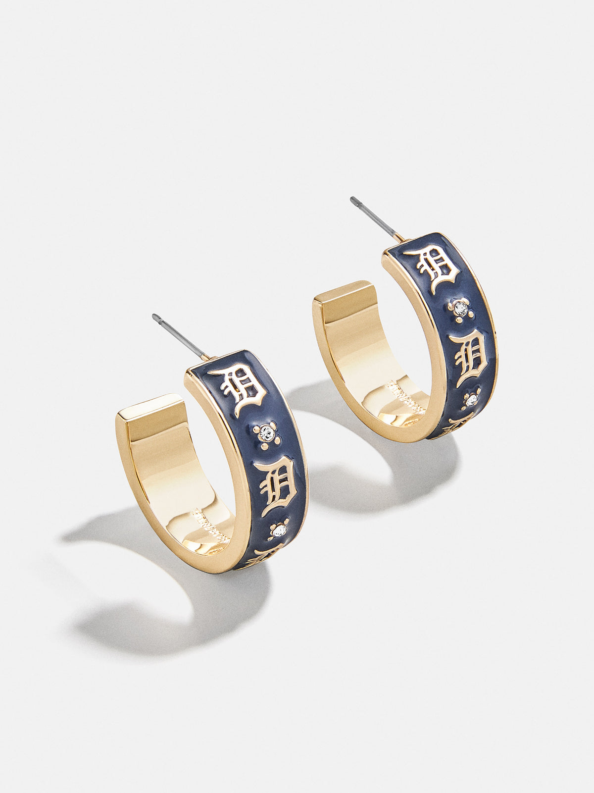 WEAR By Erin Andrews X BaubleBar Detroit Tigers Enamel Hoop Earrings - Detroit Tigers